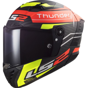 Casco LS2 FF805 Thunder Attack Rojo Mate/Amarillo Flúor motospbonillo