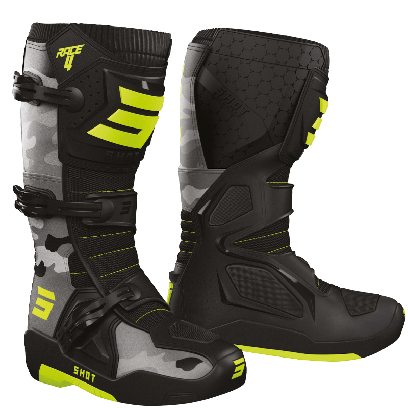 SHOT-RACE-GEAR-RACE 4- NEGRO-AMARILLO-NEON-MOTOSPBONILLO.ES