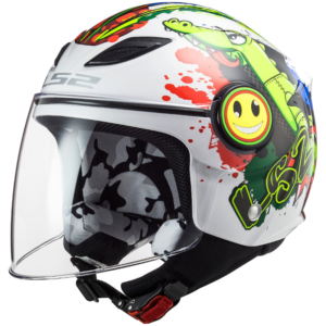 CASCO-LS2-INFANTIL-NIÑO-OF622-FUNNY-cocodrilo-BLANCO-JET-2-MOTOSPBONILLO.ES