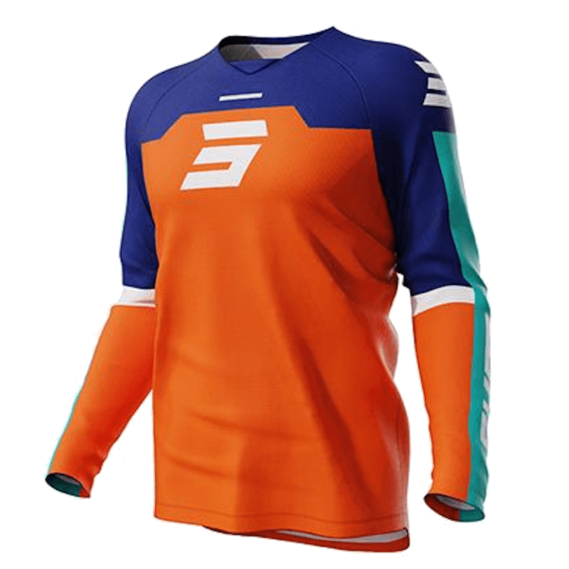 CONJUNTO-MX-SHOT-RACE-GEAR-DEVO-KID-IRON-NARANJA-AZUL-3-MOTOSPBONILLO.ES