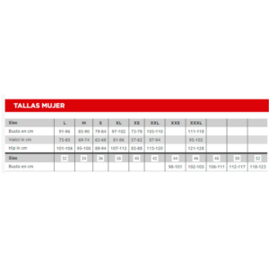 guia-tallas-yamaha-mujer-motospbonillo.es