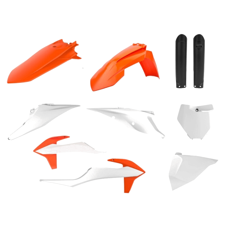 KIT-KTM-PLASTICA-POLISPORT-ENDURO-NARANJA-BLANCO-MOTO-MOTOSPBONILLO.ES